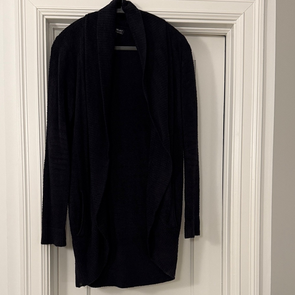 Barefoot Dreams Cozy Chic Black Women's Cardigan
